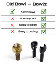 Comparison for old bowl and Bowlz