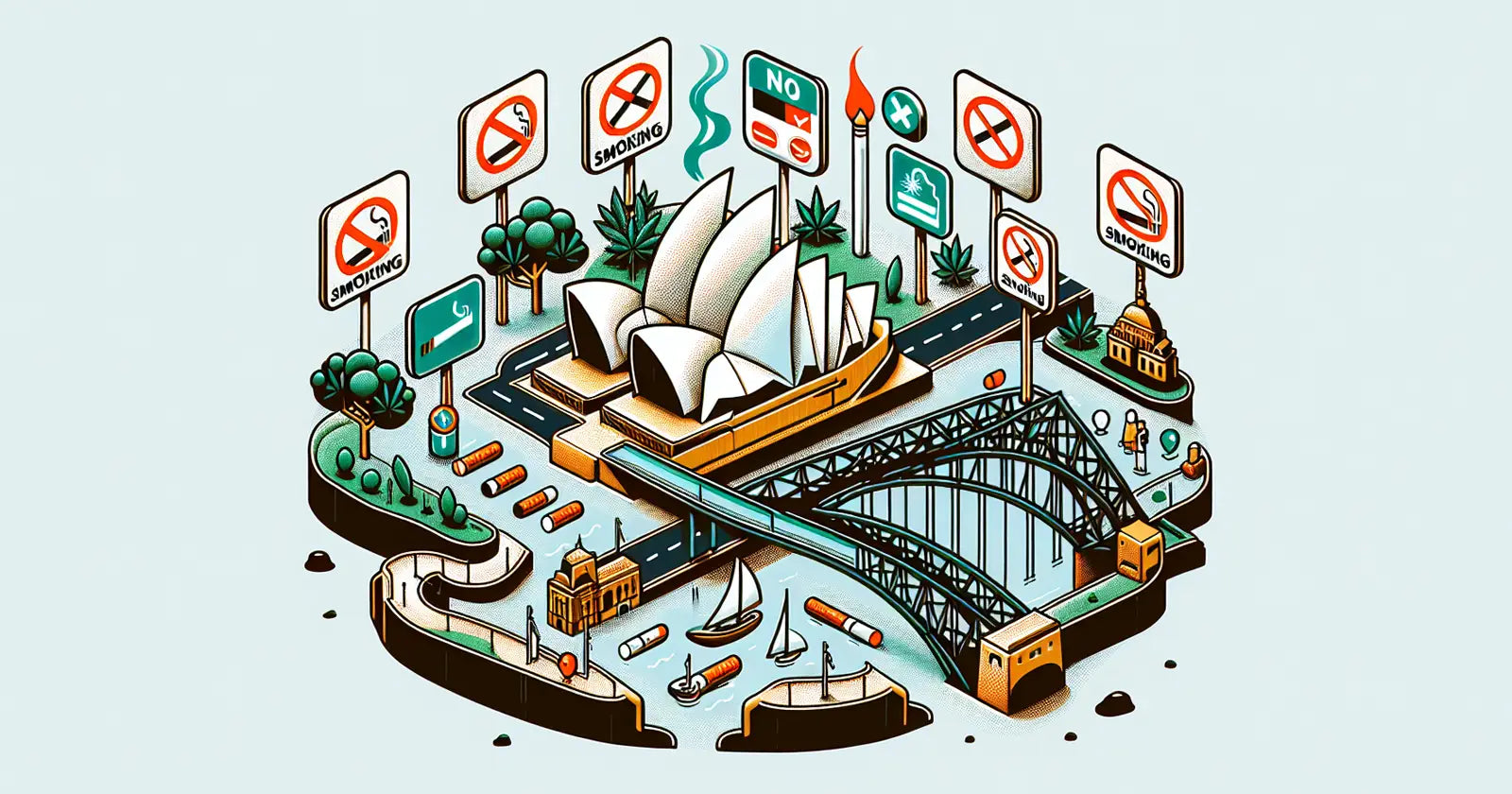 Where can you smoke in Sydney