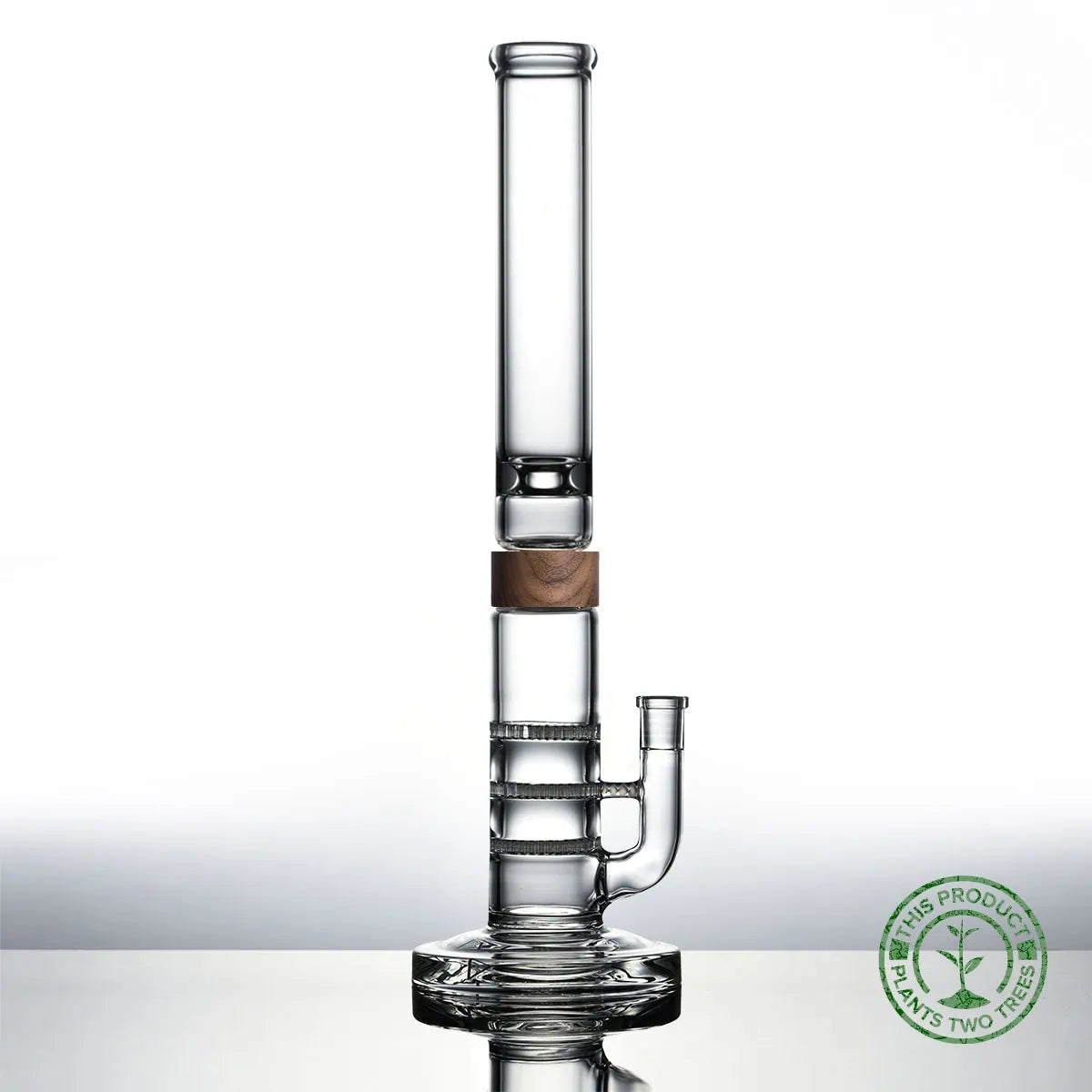 18 inch Triple Honey Comb THC bong walnut Vitae Glass.