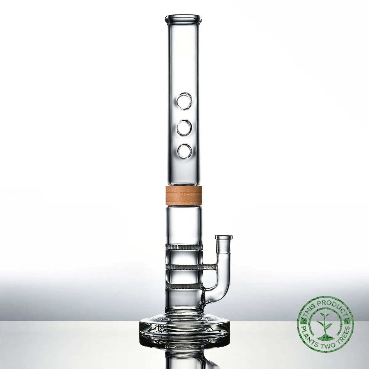 18 inch Triple Honey Comb THC trio bong Bamboo Vitae Glass.