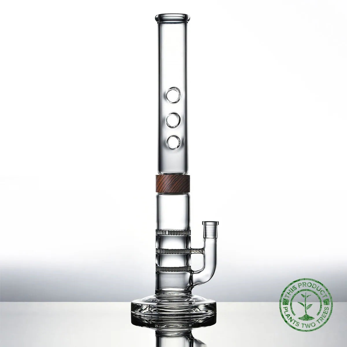 18 inch Triple Honey Comb THC trio bong zebrawood Vitae Glass.