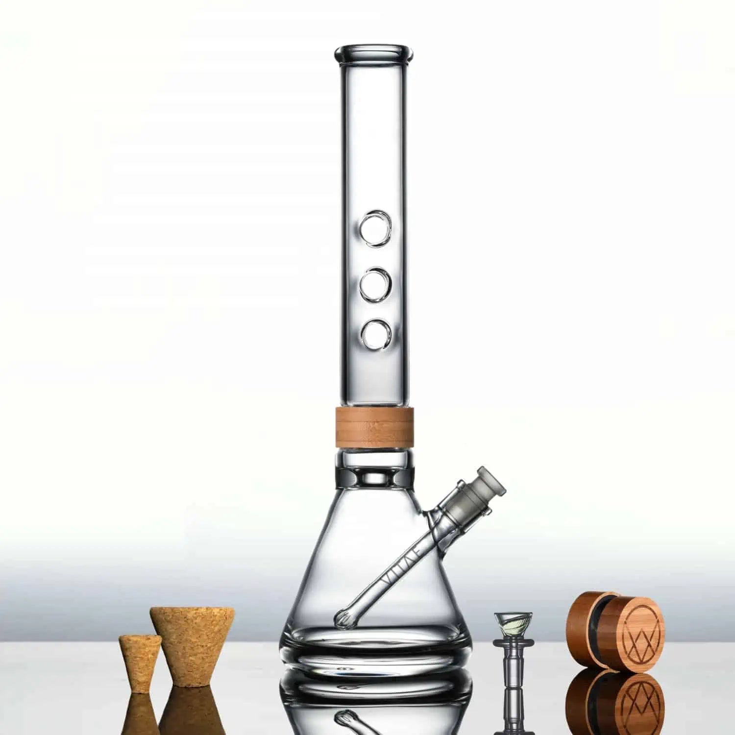 16" Classic Trio Bong - VITAE Glass